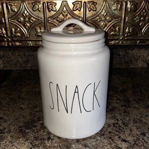 Rae Dunn snack canister
